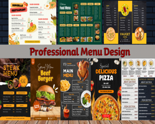 I Will design amazing restaurant and food menu